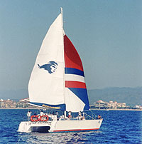 catamaran private cruise sunset vallarta